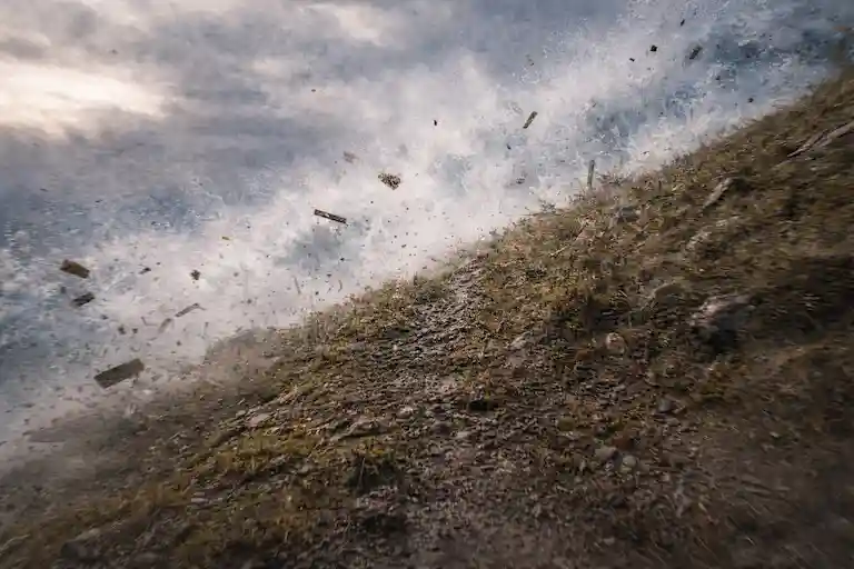 Two mountains competing for attention